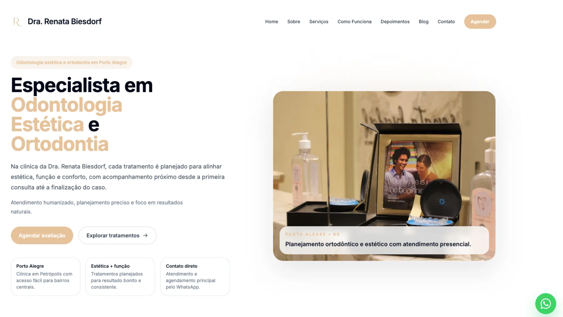 Dra. Renata Biesdorf - Landing Page de Agendamento